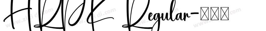 HRPK Regular字体转换